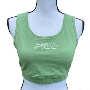 FILA Bloom Green Sports Bra Size 1X NWT